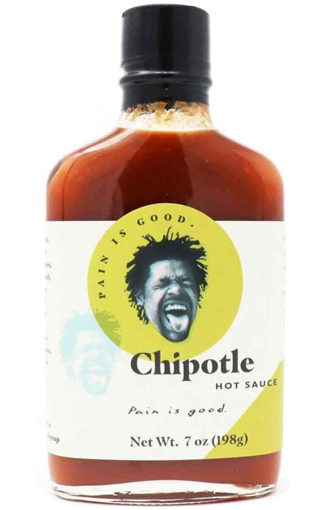 Pain is Good Chipotle Hot Sauce is a smoky and flavorful hot sauce that's perfect for those who love a little bit of heat. Made with chipotle peppers, vinegar, and a blend of spices, this hot sauce has a medium heat level that's not too overpowering.